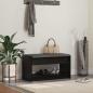 Preview: ARDEBO.de - Flurbank Schwarz Eichen-Optik 83 x 38 x 45 cm