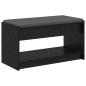 Preview: Flurbank Schwarz Eichen-Optik 83 x 38 x 45 cm