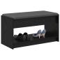 Preview: Flurbank Schwarz Eichen-Optik 83 x 38 x 45 cm
