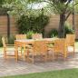 Preview: ARDEBO.de - Garten Essgruppe 7 pcs Braun Massivholz Akazie