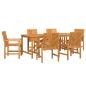 Preview: Garten Essgruppe 7 pcs Braun Massivholz Akazie