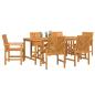 Preview: Garten Essgruppe 7 pcs Braun Massivholz Akazie