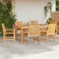 Preview: Garten Essgruppe 7 pcs Braun Massivholz Akazie