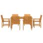 Preview: Garten Essgruppe 7 pcs Braun Massivholz Akazie