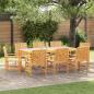 Preview: ARDEBO.de - Garten Essgruppe 9 pcs Braun Massivholz Akazie