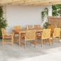 Preview: Garten Essgruppe 9 pcs Braun Massivholz Akazie