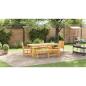 Preview: Garten Essgruppe 5 Stk. Braun Massivholz Akazie