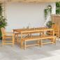 Preview: Garten Essgruppe 5 Stk. Braun Massivholz Akazie