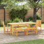 Preview: Garten Essgruppe 5 Stk. Braun Massivholz Akazie