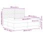Preview: Boxspringbett mit Matratze Dunkelgrün 200 x 200 cm Stoff