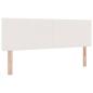 Preview: LED Boxspringbett Creme und Weiß 140 x 190 cm Cordstoff