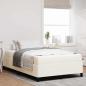 Preview: ARDEBO.de - Bettrahmen mit Matratze Creme 120 x 190 cm Stoff