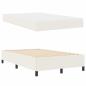 Preview: Bettrahmen mit Matratze Creme 120 x 190 cm Stoff