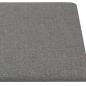 Preview: Wandkopfteilen 12 Stk. 30 x 15 cm Hellgrau Stoff