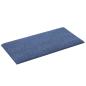 Preview: Wandkopfteilen 12 Stk. 30 x 15 cm Blau Stoff