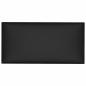 Preview: Wandkopfteilen 12 Stk. 30 x 15 cm Schwarz Stoff