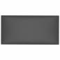 Preview: Wandkopfteilen 12 Stk. 30 x 15 cm Grau Stoff