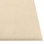 Preview: Wandkopfteilen 12 Stk. 30 x 30 cm Creme Stoff