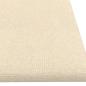 Preview: Wandkopfteilen 12 Stk. 60 x 15 cm Creme Stoff