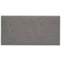 Preview: Wandkopfteilen 12 Stk. 60 x 30 cm Hellgrau Stoff