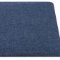 Preview: Wandkopfteilen 12 Stk. 60 x 30 cm Blau Stoff