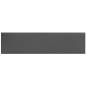 Preview: Wandkopfteilen 12 Stk. 60 x 15 cm Grau Stoff