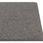 Preview: Wandkopfteilen 12 Stk. 90 x 15 cm Hellgrau Stoff