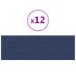 Preview: Wandkopfteilen 12 Stk. 90 x 30 cm Blau Stoff