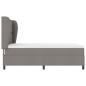 Preview: Boxspringbett mit Matratze Taupe 160 x 200 cm Stoff