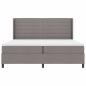 Preview: Boxspringbett mit Matratze Taupe 200 x 200 cm Stoff