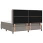 Preview: Boxspringbett mit Matratze Taupe 200 x 200 cm Stoff
