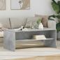 Preview: ARDEBO.de - Couchtisch Beton Grau 100 x 50 x 40 cm Holzwerkstoff
