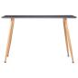 Preview: Esstisch Grau und Eichefarben 120×60×74 cm MDF