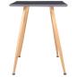 Preview: Esstisch Grau und Eichefarben 120×60×74 cm MDF