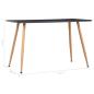 Preview: Esstisch Grau und Eichefarben 120×60×74 cm MDF