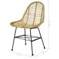 Preview: Esszimmerstühle 6 Stk. Rattan Natur