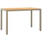 Preview: 5-tlg. Garten-Essgruppe mit Kissen Poly Rattan Beige