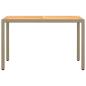 Preview: 5-tlg. Garten-Essgruppe mit Kissen Poly Rattan Beige