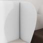 Preview: Kopfteil Ohr Weiß 40 x 23 x 6 cm PVC