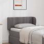 Preview: ARDEBO.de - Kopfteil Ohr Dunkelgrau 40 x 23 x 6 cm PVC