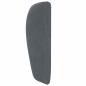 Preview: Kopfteil Ohr Dunkelgrau 40 x 23 x 6 cm Samt