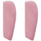 Preview: Kopfteil Ohr Rosa 40 x 23 x 6 cm Samt