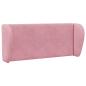 Preview: Kopfteil Ohr Rosa 40 x 23 x 6 cm Samt