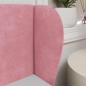 Preview: Kopfteil Ohr Rosa 40 x 23 x 6 cm Samt