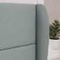 Preview: Kopfteil Ohr Hellgrau 80 x 23 x 6 cm Stoff