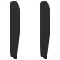 Preview: Kopfteil Ohr Schwarz 80 x 23 x 6 cm Stoff