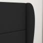 Preview: Kopfteil Ohr Schwarz 80 x 23 x 6 cm Stoff