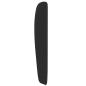 Preview: Kopfteil Ohr Schwarz 80 x 23 x 6 cm Stoff
