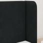 Preview: Kopfteil Ohr Schwarz 40,5 x 40,5 x 4 cm Samt
