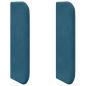 Preview: Kopfteil Ohr Blau 40,5 x 40,5 x 4 cm Samt